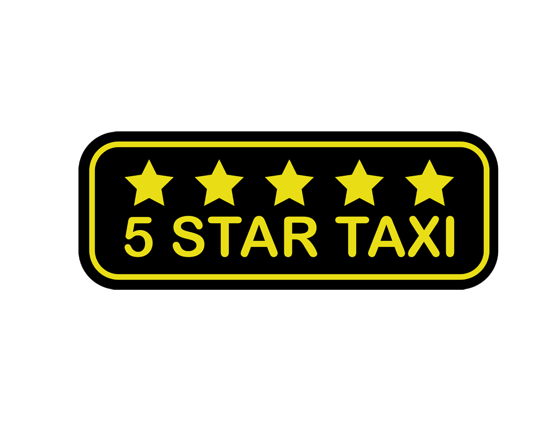 5 star taxi decal 4x2-1