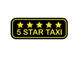 5 star taxi decal 4x2-1