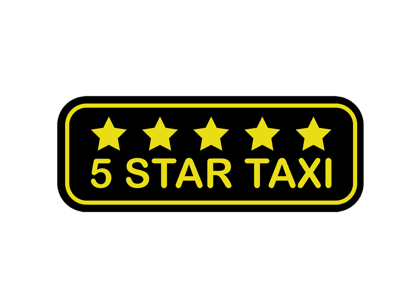 5 star taxi decal 4x2-1