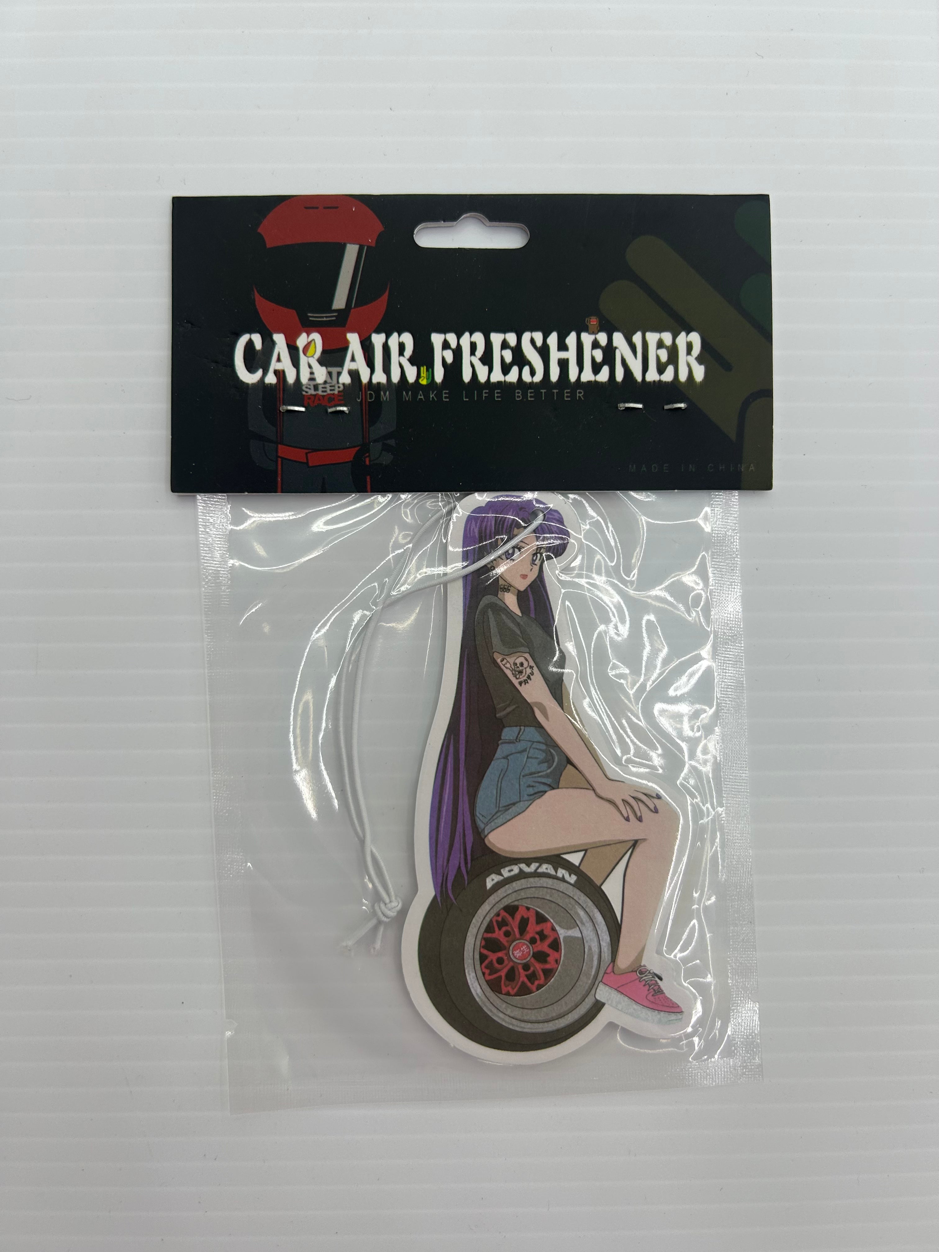 Decorative anime style car air freshener