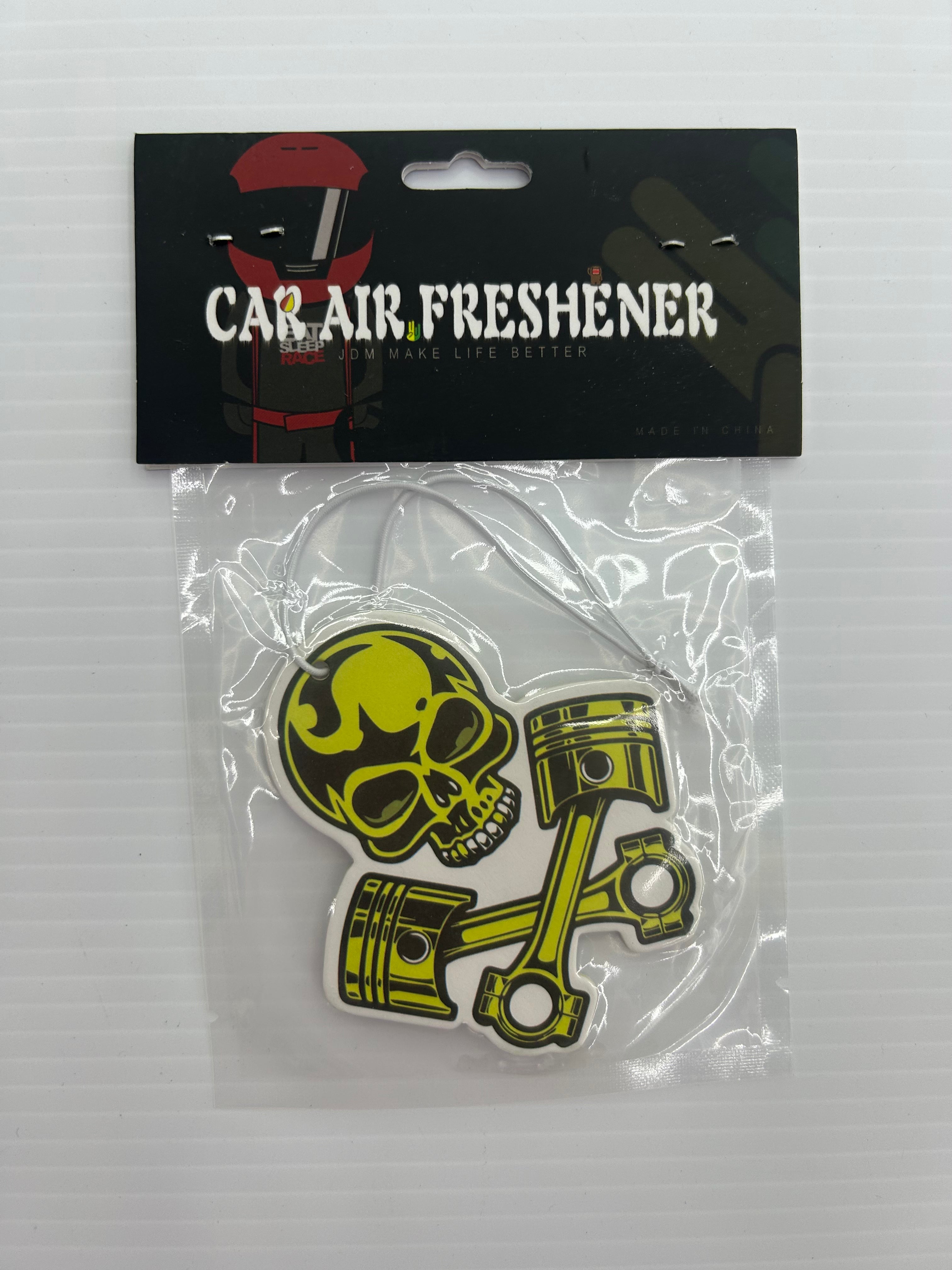 Decorative crossed pistons car air freshener