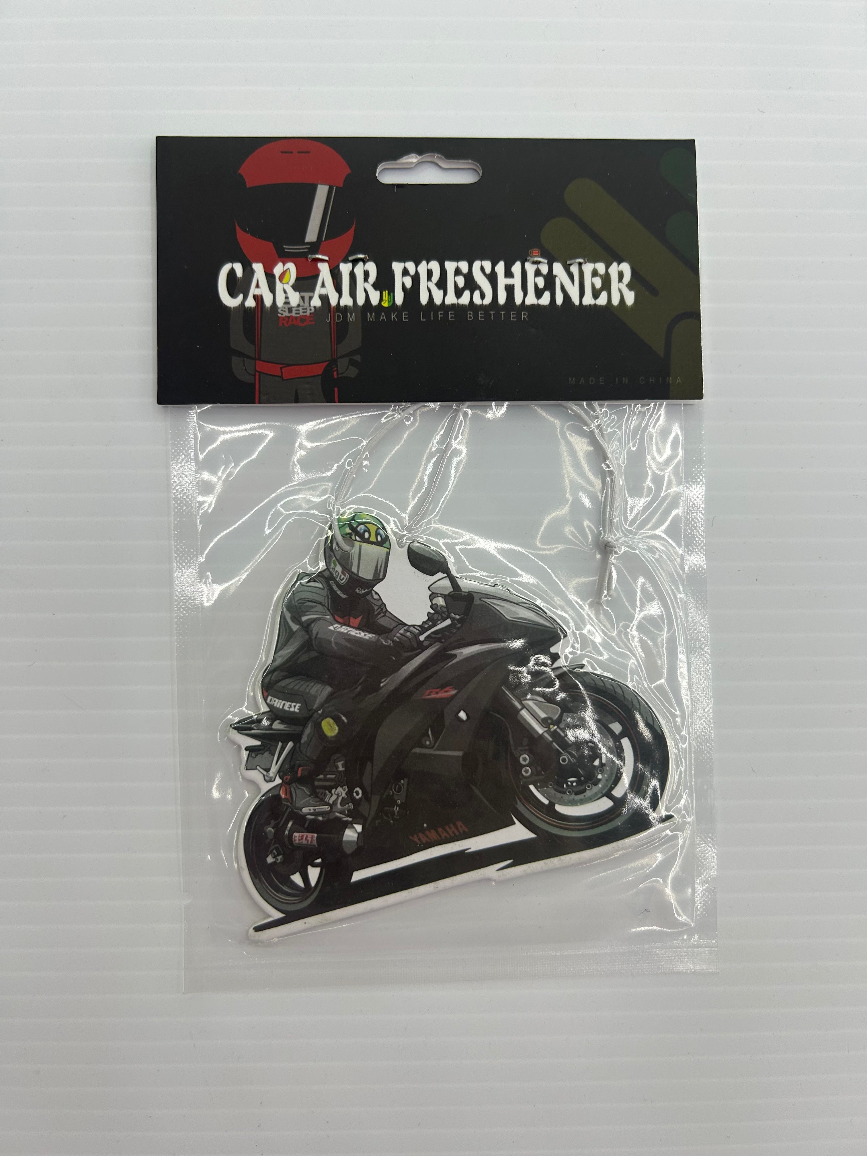 Decorative motorcycle illustration car air freshener