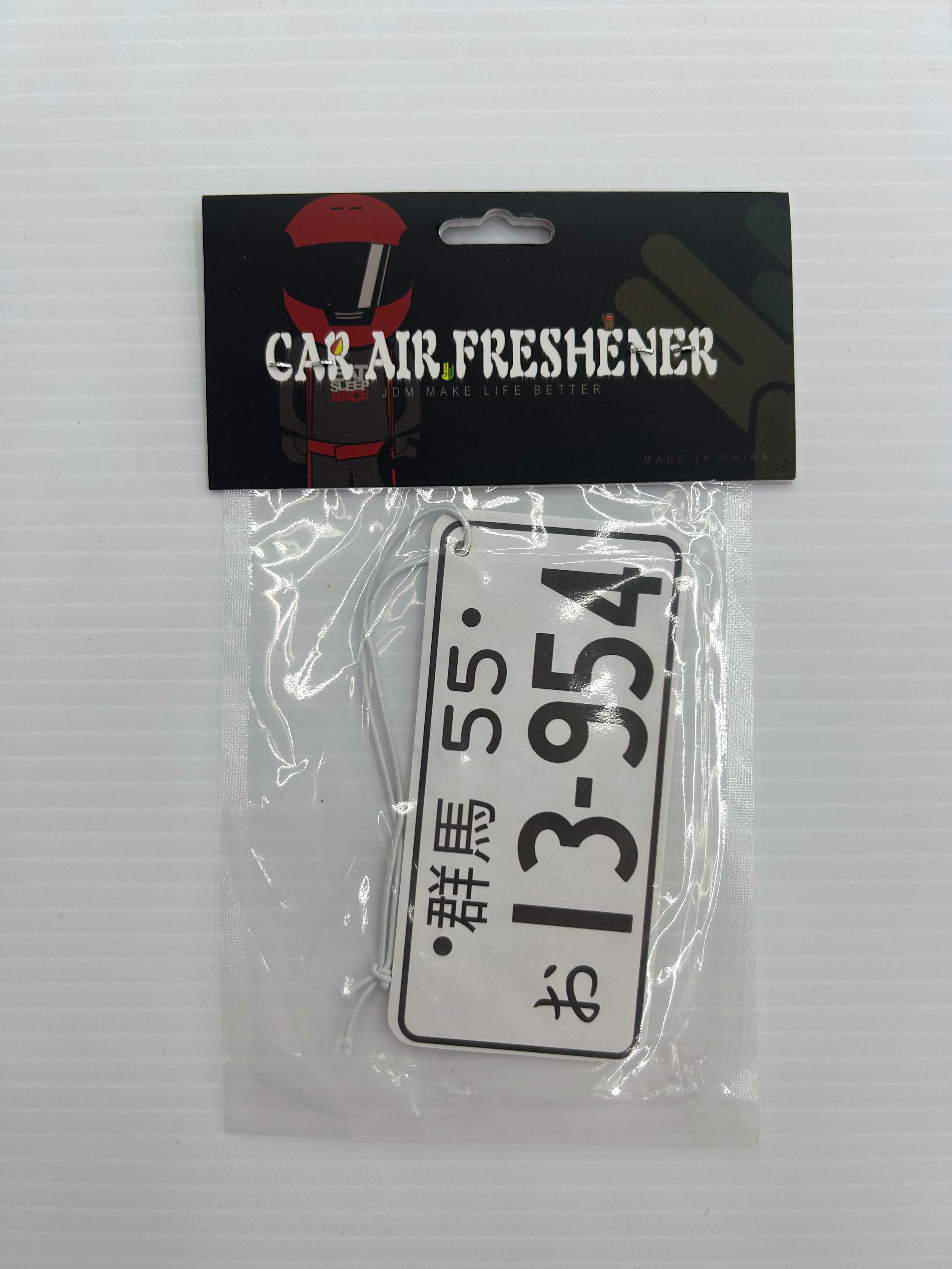 Decorative license plate car air freshener