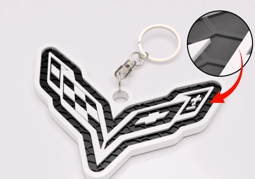 Corvette Keychain