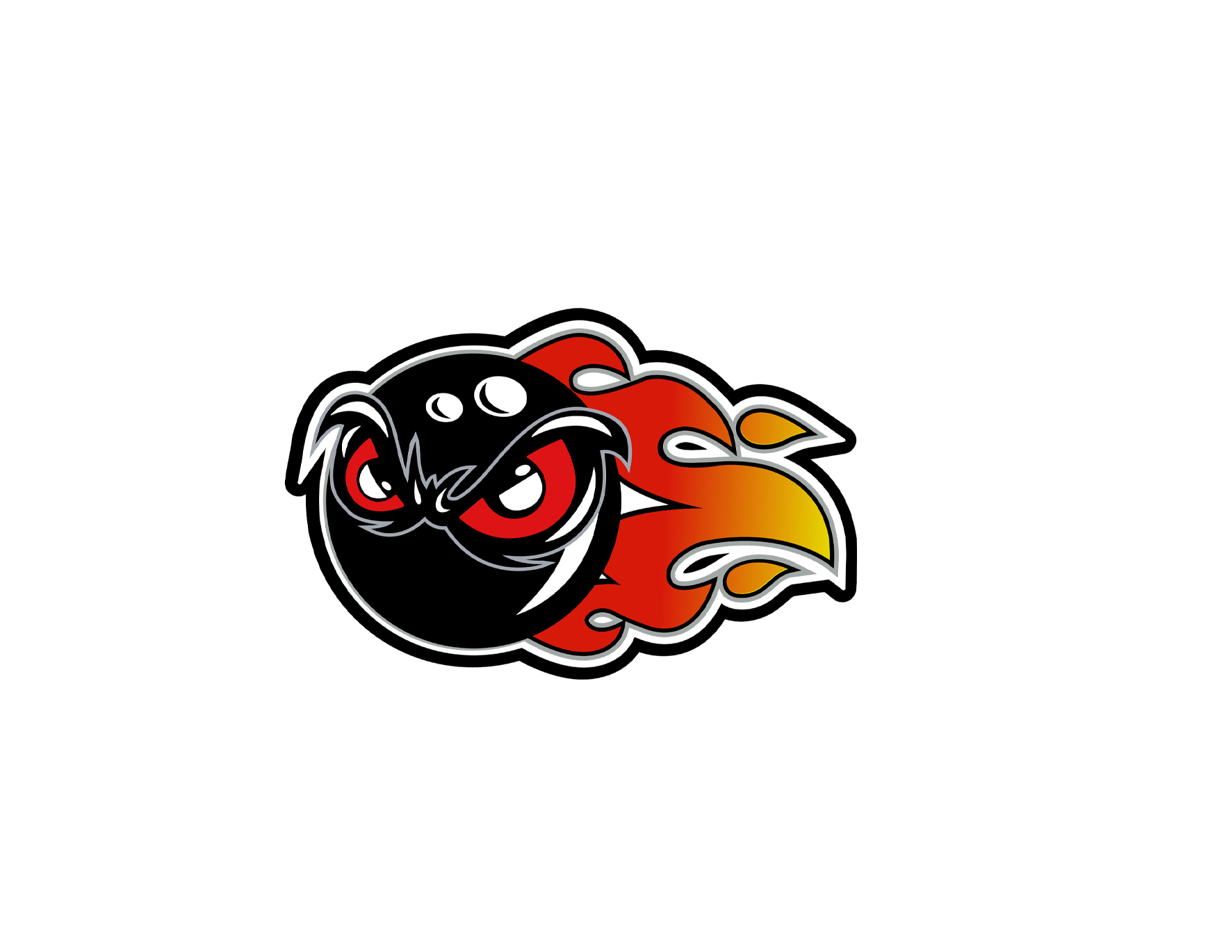 Fire Ball sticker 3x2