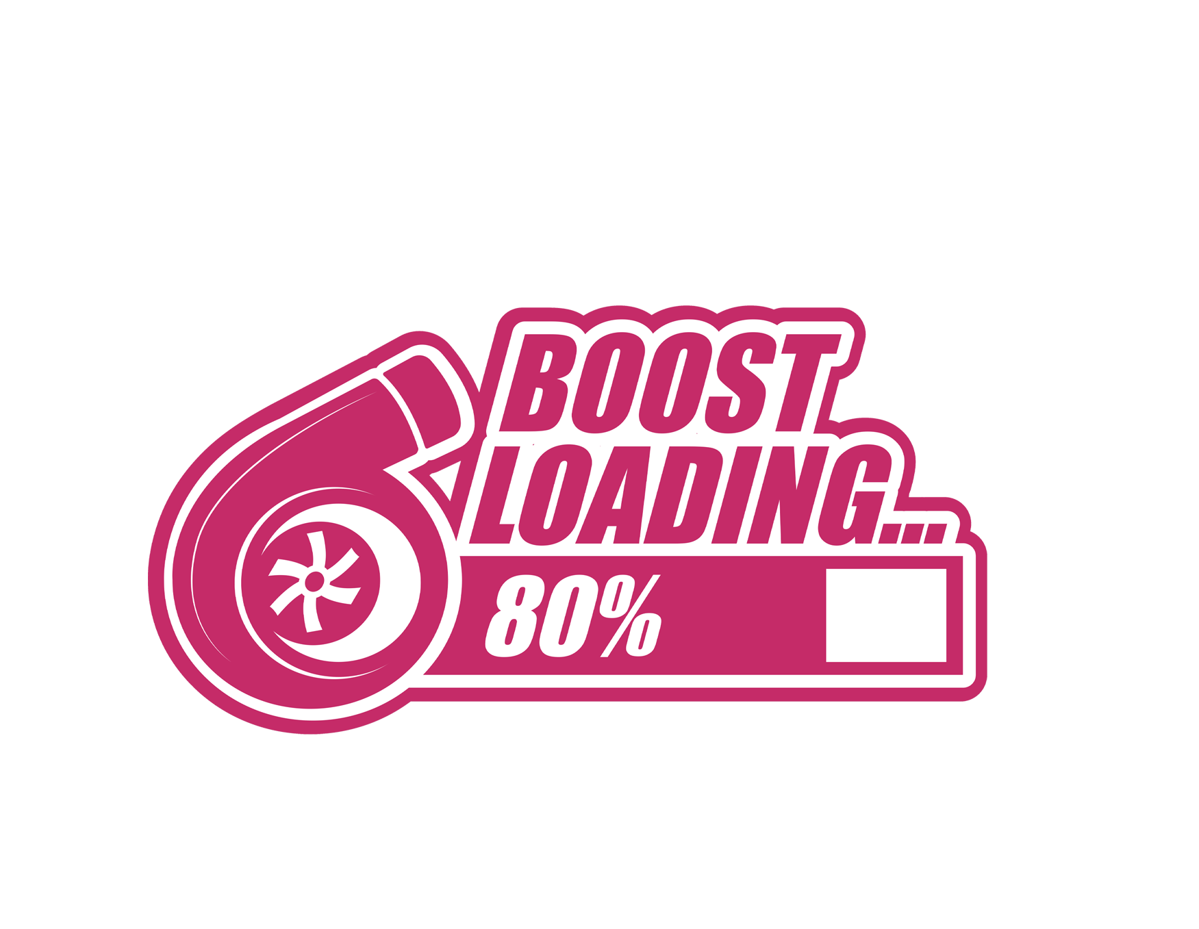 Boost Loading 80 Sticker 4x2