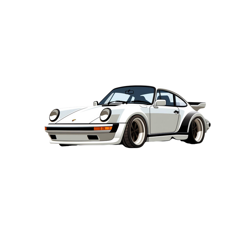 Porsche Carrera 2 Sticker 4x3-1