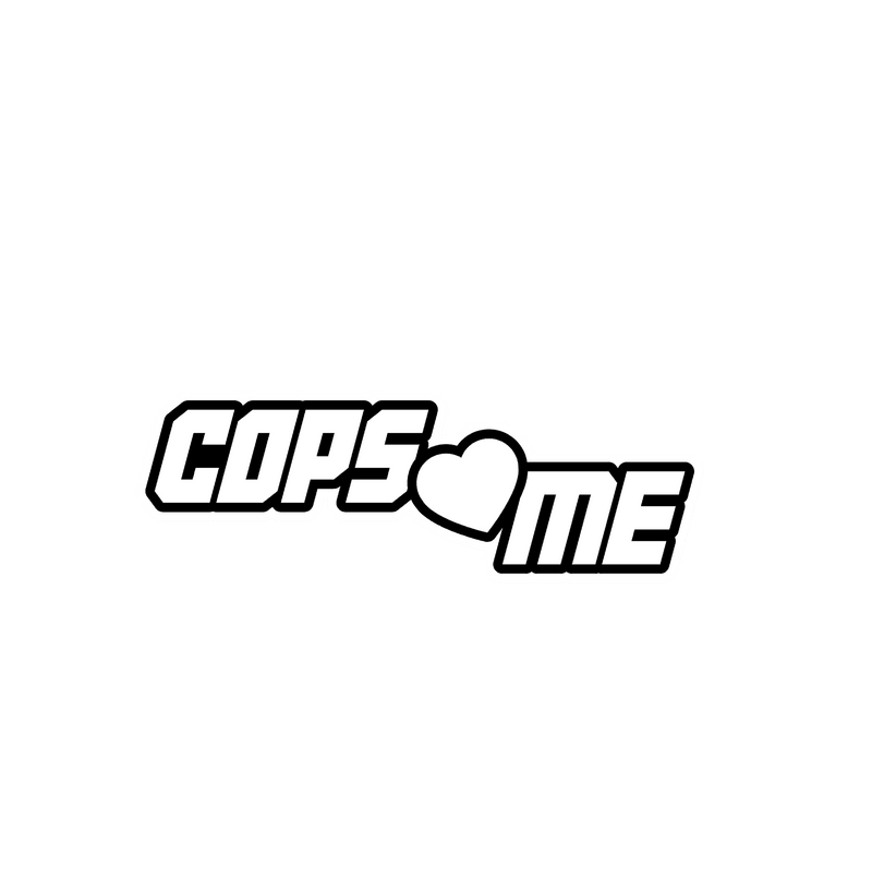 Cops love me Sticker 4x2-1