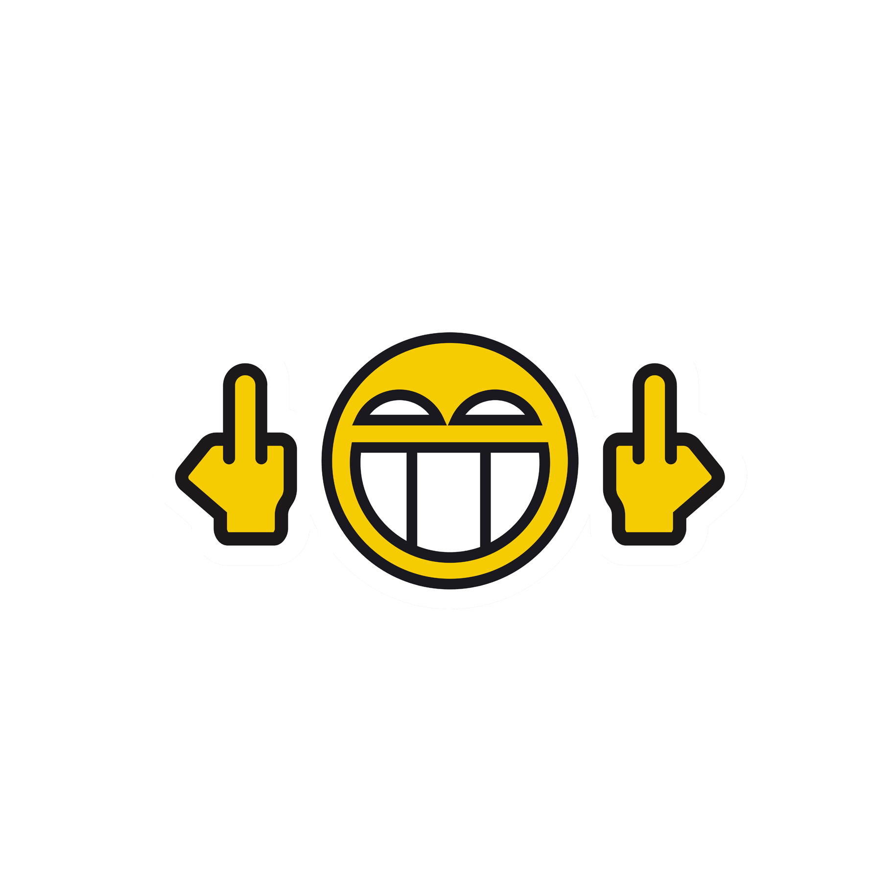 Happy Face Sticker 4x3-1
