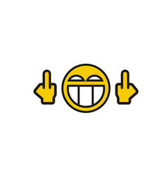 Happy Face Sticker 4x3-1