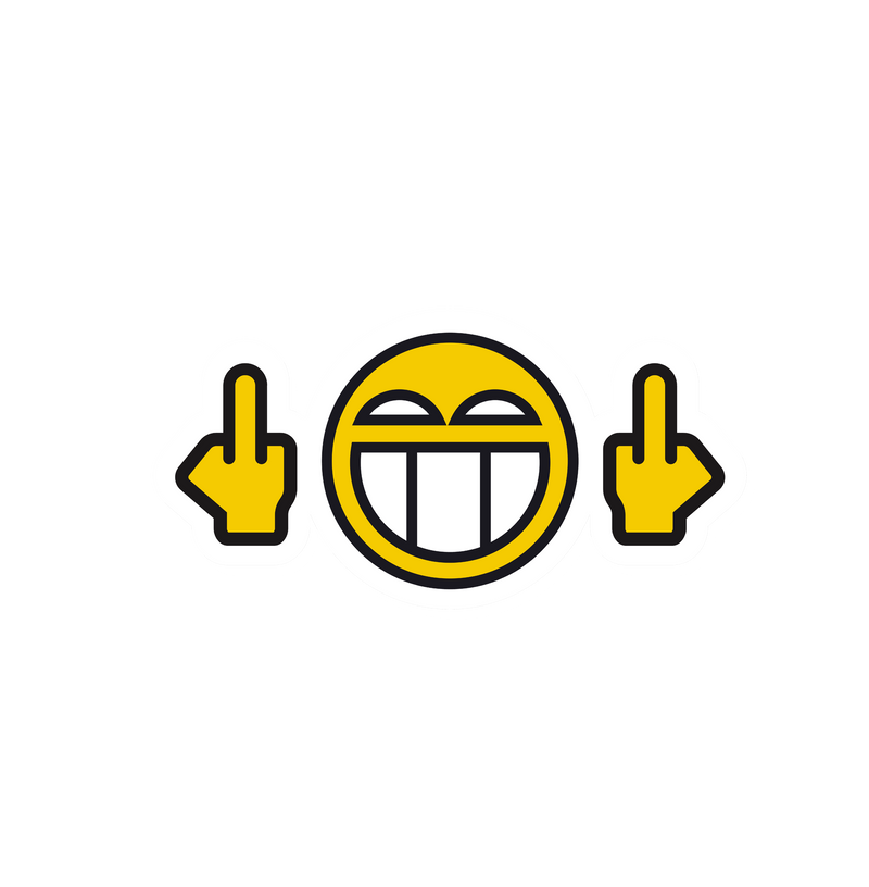 Happy Face Sticker 4x3-1