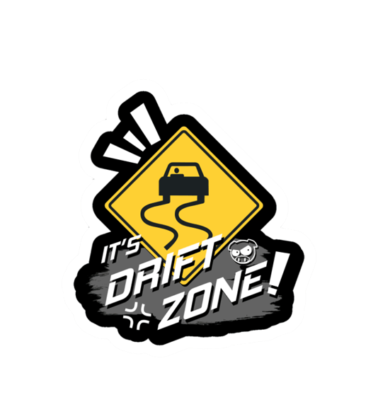 Drift Zone Sticker 4x3