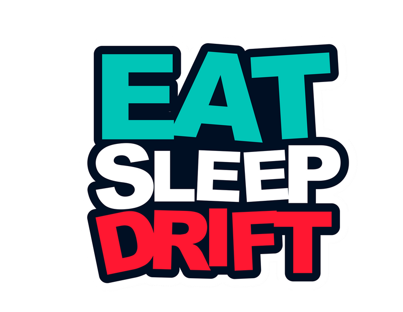 Eat, Sleep, Drift Sticker 4x4-1