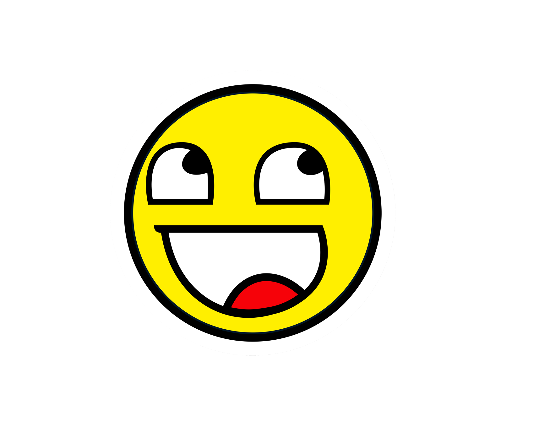 Happy Face2 Sticker 3x3