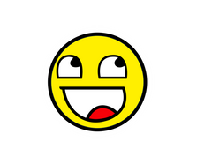 Happy Face2 Sticker 3x3-1