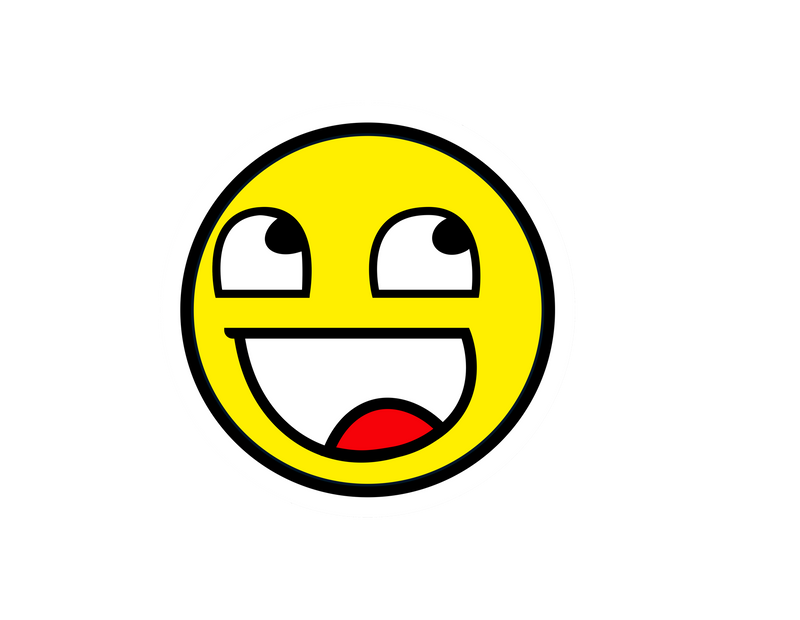 Happy Face2 Sticker 3x3-1