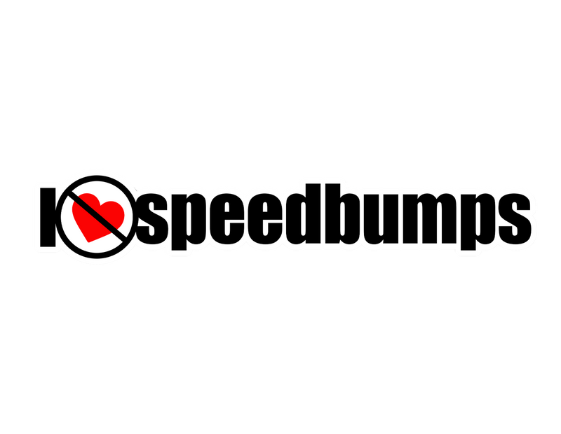 I love speedbumps Sticker 5x1-1