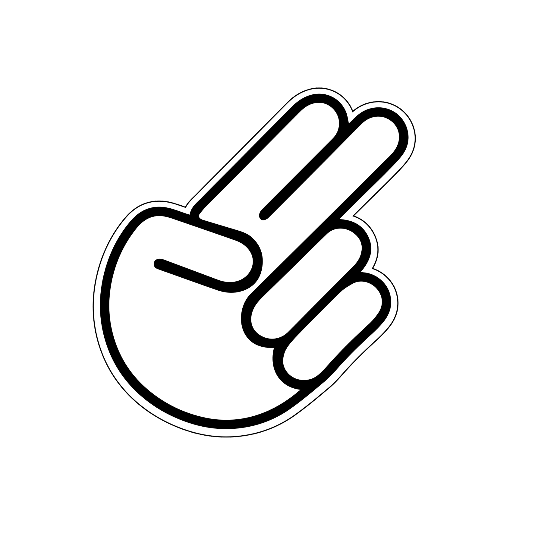 JDM Hand Sticker 3x4