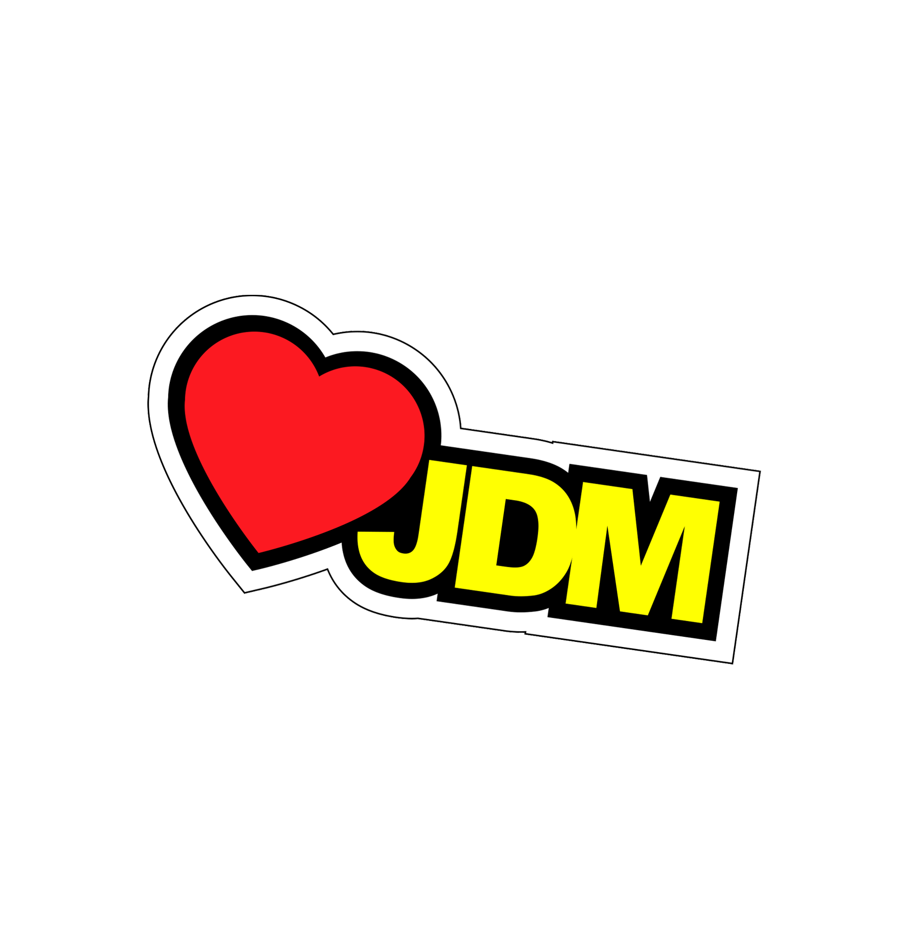 Love JDM Sticker 4x2