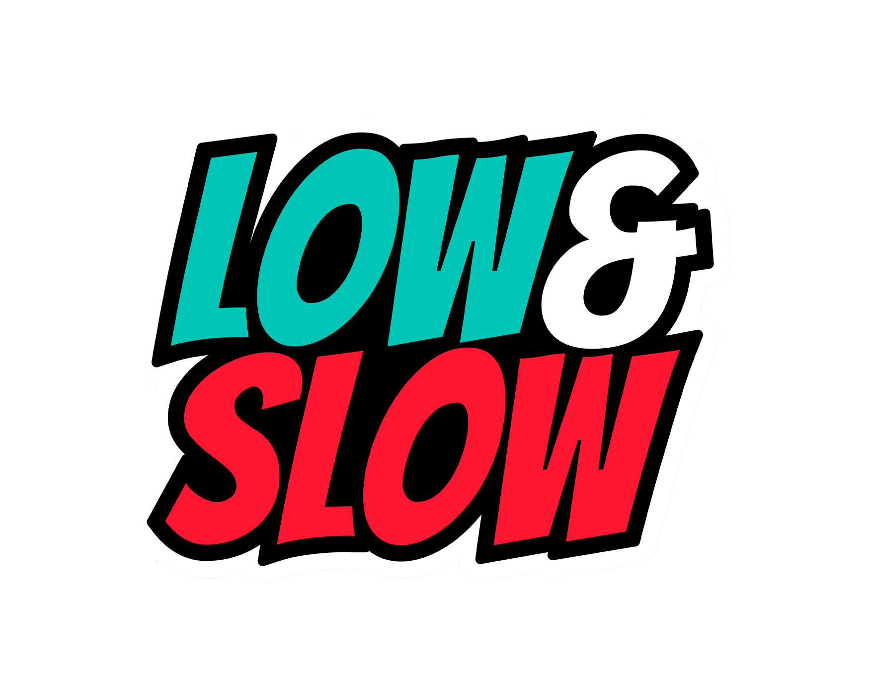 Low & Slow Sticker 4x3