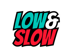 Low & Slow Sticker 4x3-1