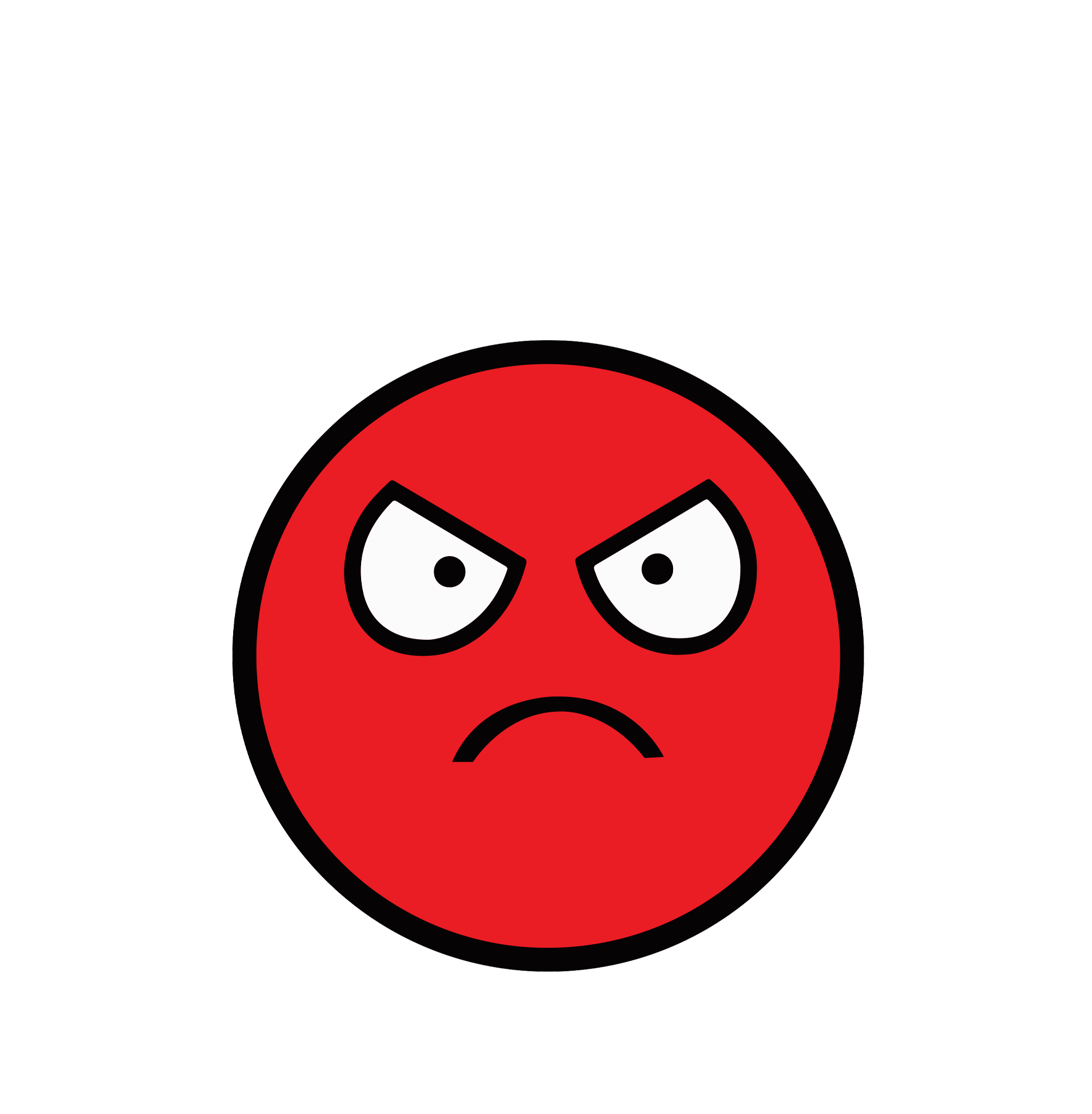 Mad Face Sticker 3x3