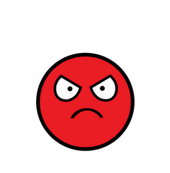 Mad Face Sticker 3x3-1