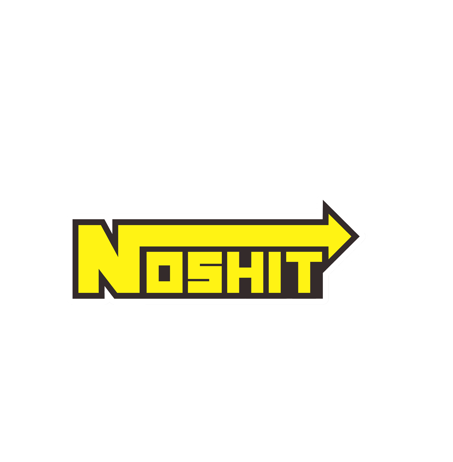 Noshit Sticker 4x2-1