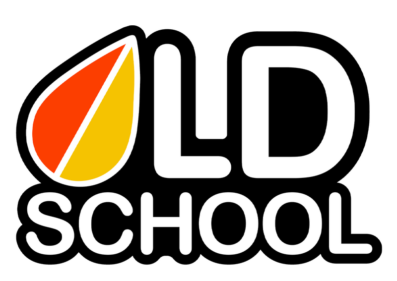 old school Sticker 4x3-1