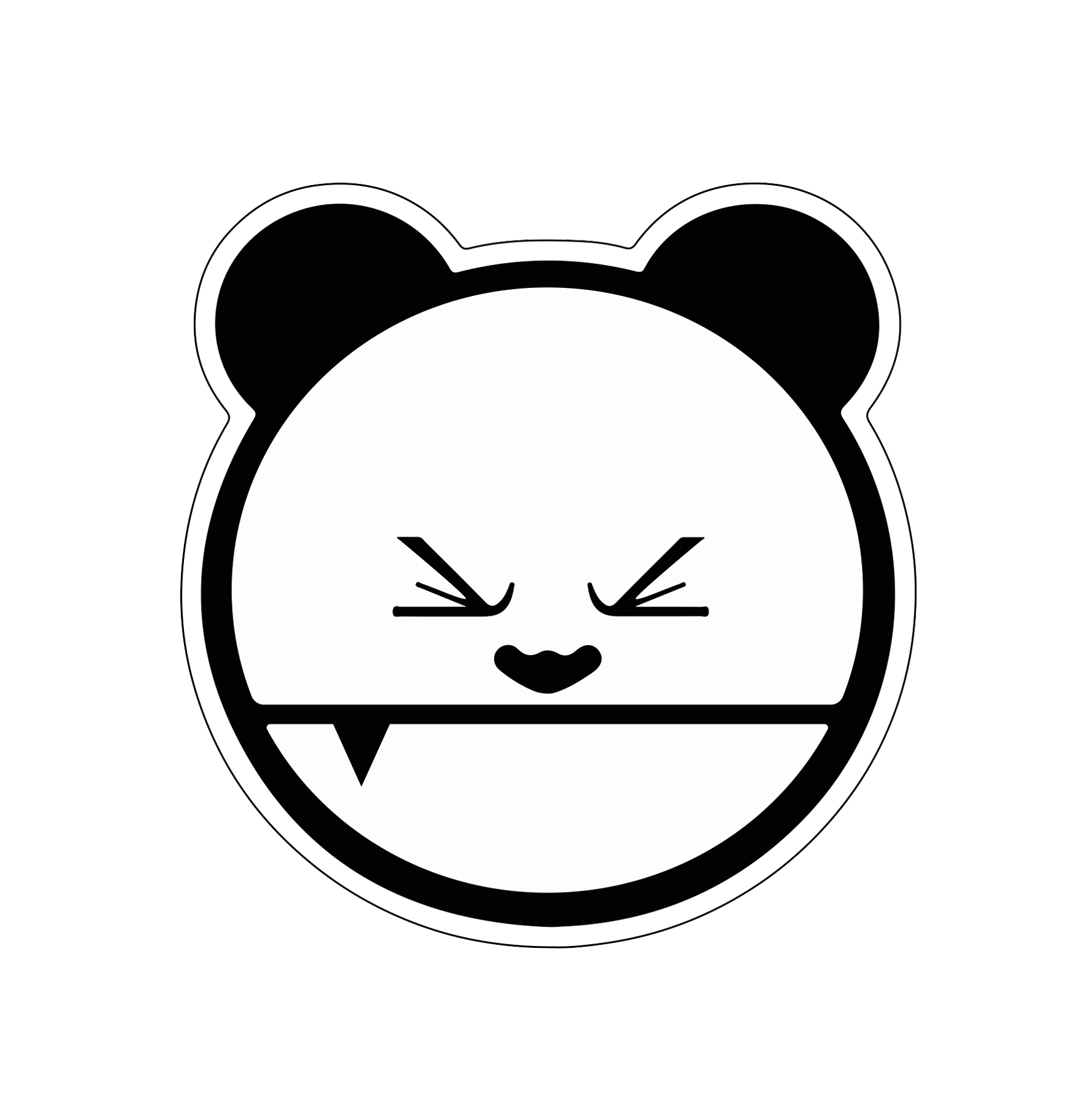 Mad Panda Sticker 4x4