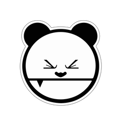 Mad Panda Sticker 4x4-1