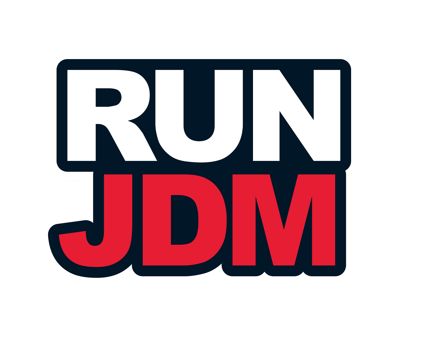 Run JDM Sticker 4x3-1